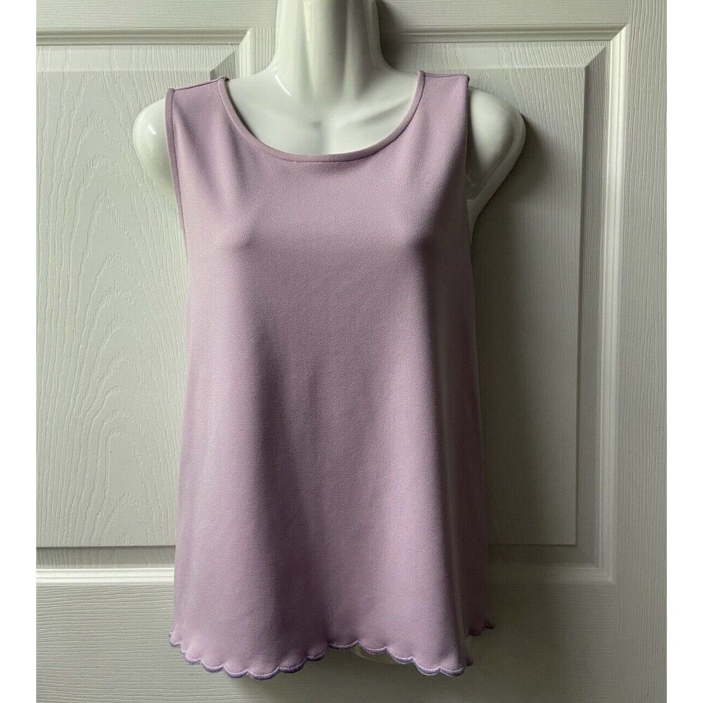 Ann Taylor Factory Tank Top Shell Womens Large Pink Capsule Shell Sleeveless